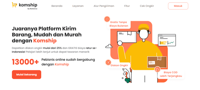 Komship Landing Page